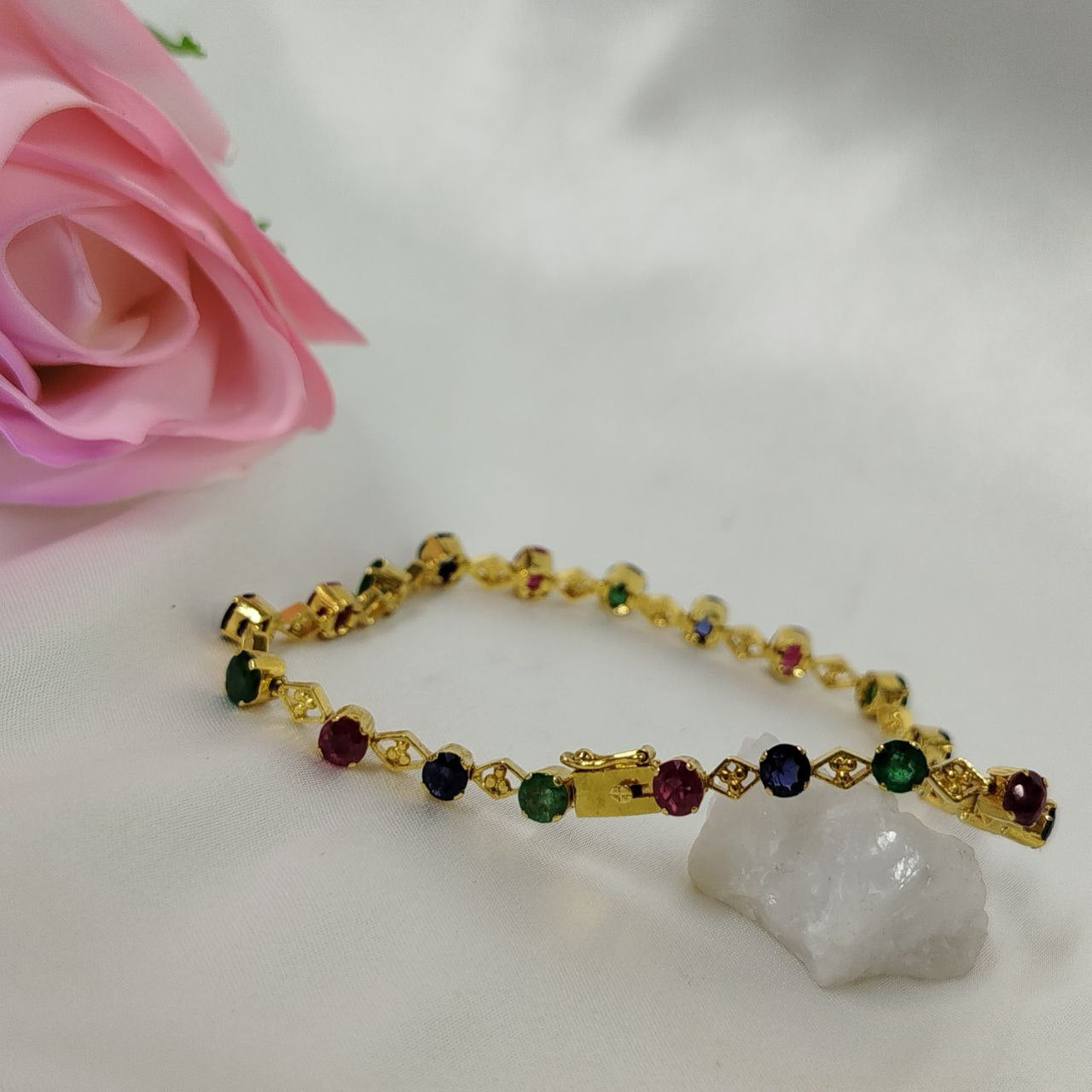 Three Precious Gems Bracelet