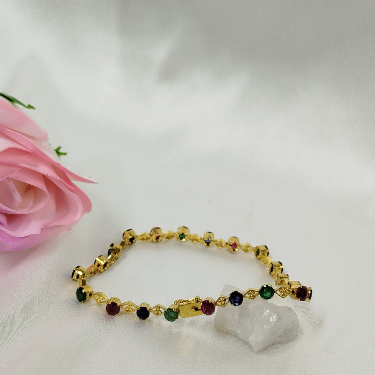 Three Precious Gems Bracelet