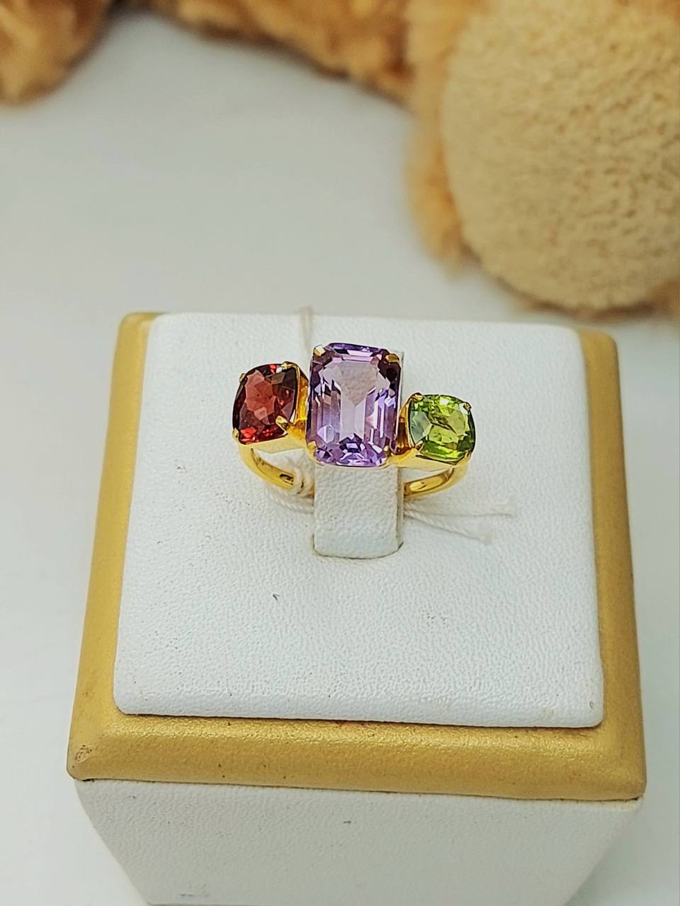 Colourful Spinel Ring
