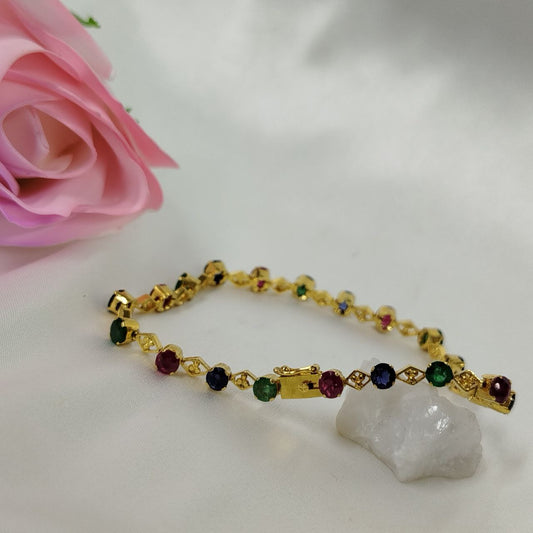 Three Precious Gems Bracelet