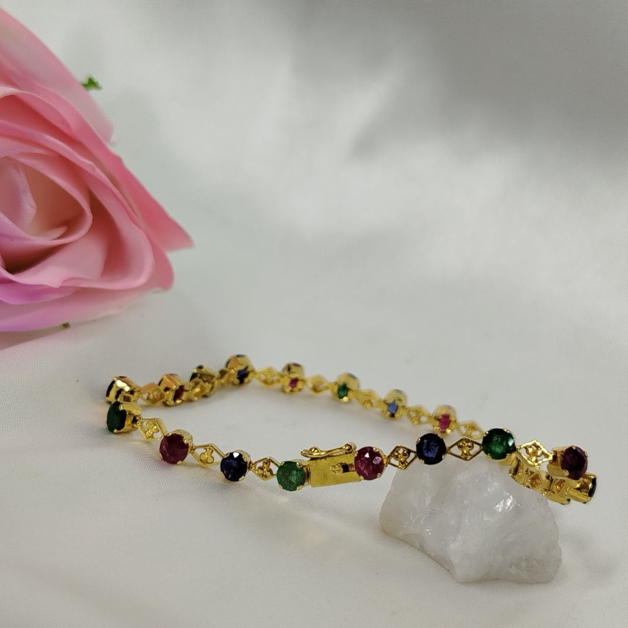 Three Precious Gems Bracelet