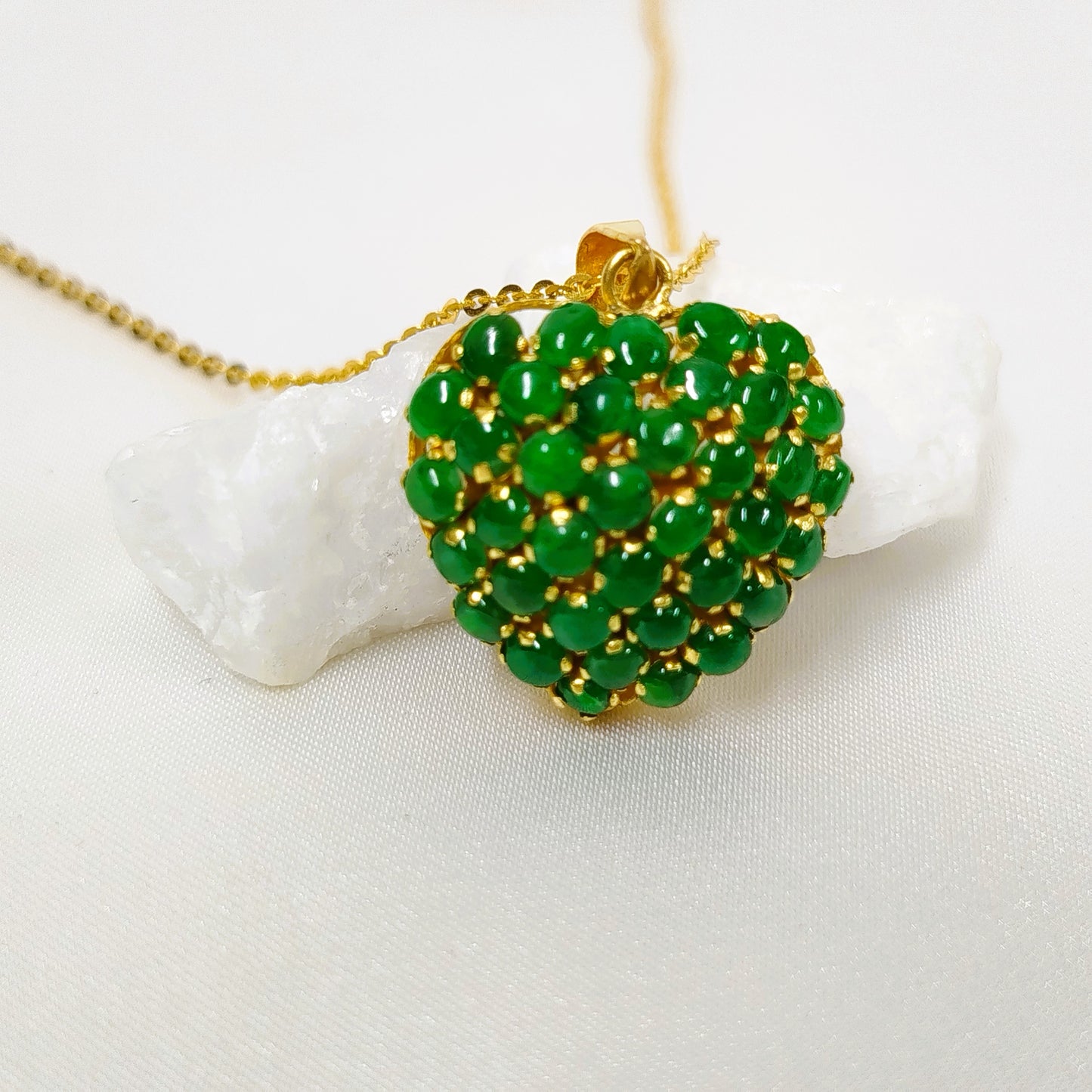 Burma Jade with 18K Gold