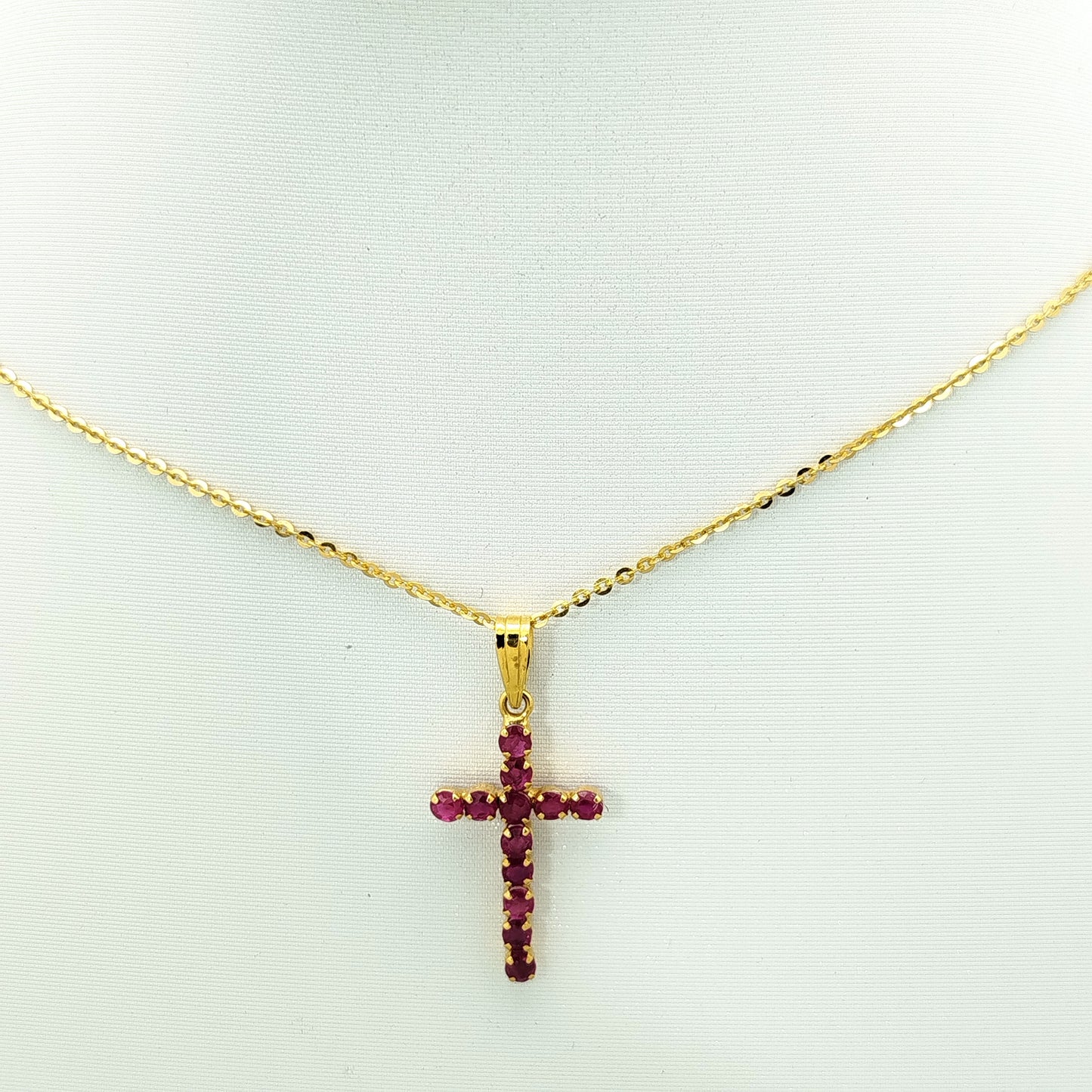 Ruby Pendant with 18K Gold